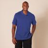image:imageAmazon Essentials Mens SlimFit Cotton Pique Polo Shirt Short Sleeve CollaredNavy