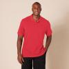 image:imageAmazon Essentials Mens SlimFit Cotton Pique Polo Shirt Short Sleeve CollaredRed