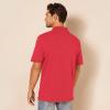 image:imageAmazon Essentials Mens SlimFit Cotton Pique Polo Shirt Short Sleeve CollaredRed
