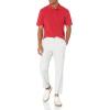 image:imageAmazon Essentials Mens SlimFit Cotton Pique Polo Shirt Short Sleeve CollaredRed