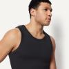 image:imageAmazon Essentials Mens SlimFit Ribbed Tank Pack of 2Black