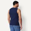 image:imageAmazon Essentials Mens SlimFit Ribbed Tank Pack of 2Navy BlazerDark Blue