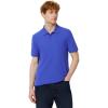 image:imageAmazon Essentials Mens Polo Shirts Short Sleeve SlimFit Cotton Pique Blue Large