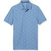 image:imageAmazon Essentials Mens SlimFit Cotton Pique Polo Shirt Short Sleeve CollaredBlue Palm Tree Print