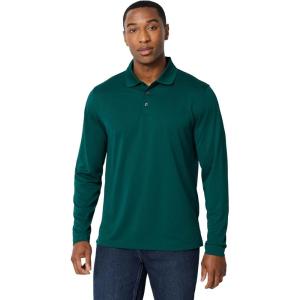 image:imageAmazon Essentials Mens Regular Fit Long Sleeve Quick Dry Golf Polo ShirtDark Green
