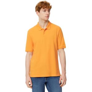 image:imageAmazon Essentials Mens RegularFit Short Sleeve Cotton Pique Polo Shirt Available in Big amp TallApricot Orange