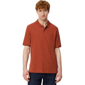 image:imageAmazon Essentials Mens RegularFit Short Sleeve Cotton Pique Polo Shirt Available in Big amp TallBrick Red