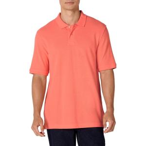 image:imageAmazon Essentials Mens RegularFit Short Sleeve Cotton Pique Polo Shirt Available in Big amp TallCoral