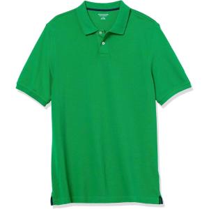 image:imageAmazon Essentials Mens RegularFit Short Sleeve Cotton Pique Polo Shirt Available in Big amp TallGreen