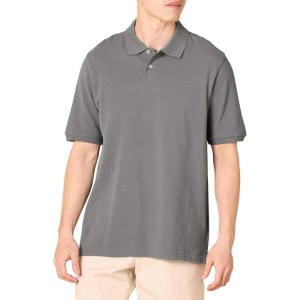 image:imageAmazon Essentials Mens RegularFit Short Sleeve Cotton Pique Polo Shirt Available in Big amp TallGrey