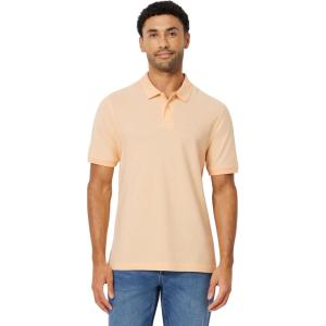 image:imageAmazon Essentials Mens RegularFit Short Sleeve Cotton Pique Polo Shirt Available in Big amp TallPale Peach