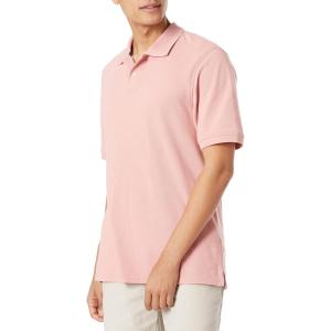 image:imageAmazon Essentials Mens RegularFit Short Sleeve Cotton Pique Polo Shirt Available in Big amp TallPink