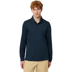 image:imageAmazon Essentials Mens Slim Fit Long Sleeve Quick Dry Golf Polo ShirtDark Navy