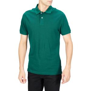 image:imageAmazon Essentials Mens SlimFit Cotton Pique Polo Shirt Short Sleeve CollaredArmy Green