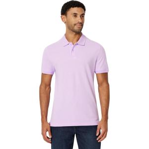 image:imageAmazon Essentials Mens SlimFit Cotton Pique Polo Shirt Short Sleeve CollaredLavender