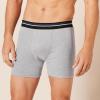 image:imageAmazon Essentials Mens Breathable Cotton Underwear Boxer Briefs TagFreeBlackCharcoalGrey Heather