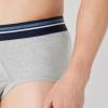 image:imageAmazon Essentials Mens Cotton Breathable TagFree Briefs UnderwearDeep Blue  Navy  Light Grey Heather