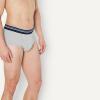 image:imageAmazon Essentials Mens Cotton Breathable TagFree Briefs UnderwearDeep Blue  Navy  Light Grey Heather