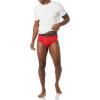 image:imageAmazon Essentials Mens Cotton Breathable TagFree Briefs UnderwearGreyRedWhite