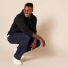 image:imageAmazon Essentials Mens Relaxed Straight Leg Fleece Open Bottom Sweatpant Available in Big amp TallNavy