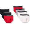 image:imageAmazon Essentials Mens Cotton Breathable TagFree Briefs UnderwearGreyRedWhite