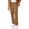 image:imageAmazon Essentials Mens Relaxed Straight Leg Fleece Open Bottom Sweatpant Available in Big amp TallDark Tan