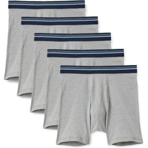 image:imageAmazon Essentials Mens Breathable Cotton Underwear Boxer Briefs TagFreeLight Grey Heather