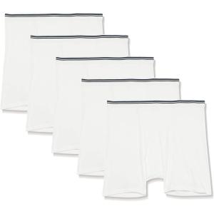image:imageAmazon Essentials Mens Breathable Cotton Underwear Boxer Briefs TagFreeWhite