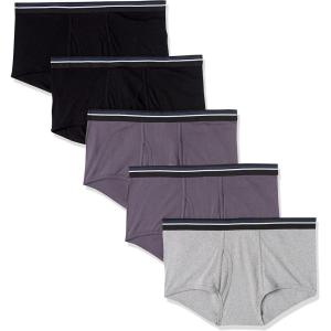 image:imageAmazon Essentials Mens Cotton Breathable TagFree Briefs UnderwearBlackCharcoalGrey