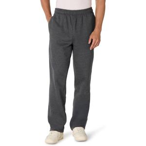 image:imageAmazon Essentials Mens Relaxed Straight Leg Fleece Open Bottom Sweatpant Available in Big amp TallCharcoal Heather