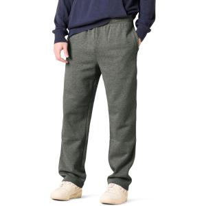 image:imageAmazon Essentials Mens Relaxed Straight Leg Fleece Open Bottom Sweatpant Available in Big amp TallMedium Grey Heather