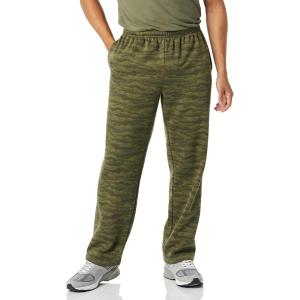 image:imageAmazon Essentials Mens Relaxed Straight Leg Fleece Open Bottom Sweatpant Available in Big amp TallMilitary Green Abstract Camo