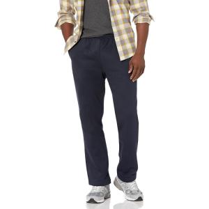 image:imageAmazon Essentials Mens Relaxed Straight Leg Fleece Open Bottom Sweatpant Available in Big amp TallNavy