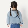 image:imageAmazon Essentials Unisex Babies Soft Stretch RegularFit Denim Jacket with HoodStone Light Wash