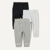 image:imageAmazon Essentials Unisex Toddlers and Babies Cotton PullOn PantsBlackLight Grey HeatherStripe