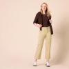 image:imageAmazon Essentials Womens HighRise Wide Leg Khaki Pant Stretchy Business CasualTan