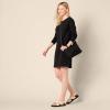 image:imageAmazon Essentials Womens Long Sleeve Crewneck Fleece AboveTheKnee Dress with Ribbed DetailBlack
