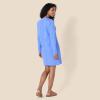 image:imageAmazon Essentials Womens Long Sleeve Crewneck Fleece AboveTheKnee Dress with Ribbed DetailBlue Heather