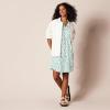 image:imageAmazon Essentials Womens Sleeveless Woven Aline V Neck Shift DressAqua Blue Poppy