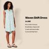 image:imageAmazon Essentials Womens Sleeveless Woven Aline V Neck Shift DressAqua Blue Poppy