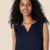 image:imageAmazon Essentials Womens Sleeveless Woven Aline V Neck Shift DressNavy