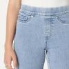 image:imageAmazon Essentials Womens Stretch Denim MidRise PullOn Skinny JeggingIced Light Wash