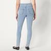image:imageAmazon Essentials Womens Stretch Denim MidRise PullOn Skinny JeggingIced Light Wash