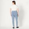 image:imageAmazon Essentials Womens Stretch Denim MidRise PullOn Skinny JeggingIced Light Wash