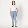 image:imageAmazon Essentials Womens Stretch Denim MidRise PullOn Skinny JeggingIced Light Wash
