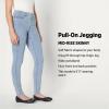 image:imageAmazon Essentials Womens Stretch Denim MidRise PullOn Skinny JeggingIced Light Wash