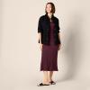 image:imageAmazon Essentials Womens Stretchy Jersey VNeck Short Sleeve Midi Length DressDark Purple