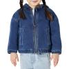 image:imageAmazon Essentials Unisex Babies Soft Stretch RegularFit Denim Jacket with HoodStone Medium Wash
