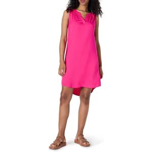 image:imageAmazon Essentials Womens Sleeveless Woven Aline V Neck Shift DressHot Pink