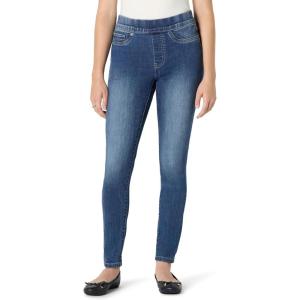 image:imageAmazon Essentials Womens Stretch Denim MidRise PullOn Skinny JeggingMedium Wash